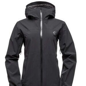 EUC Black Diamond Stormline Stretch Rainshell, Medium, Black